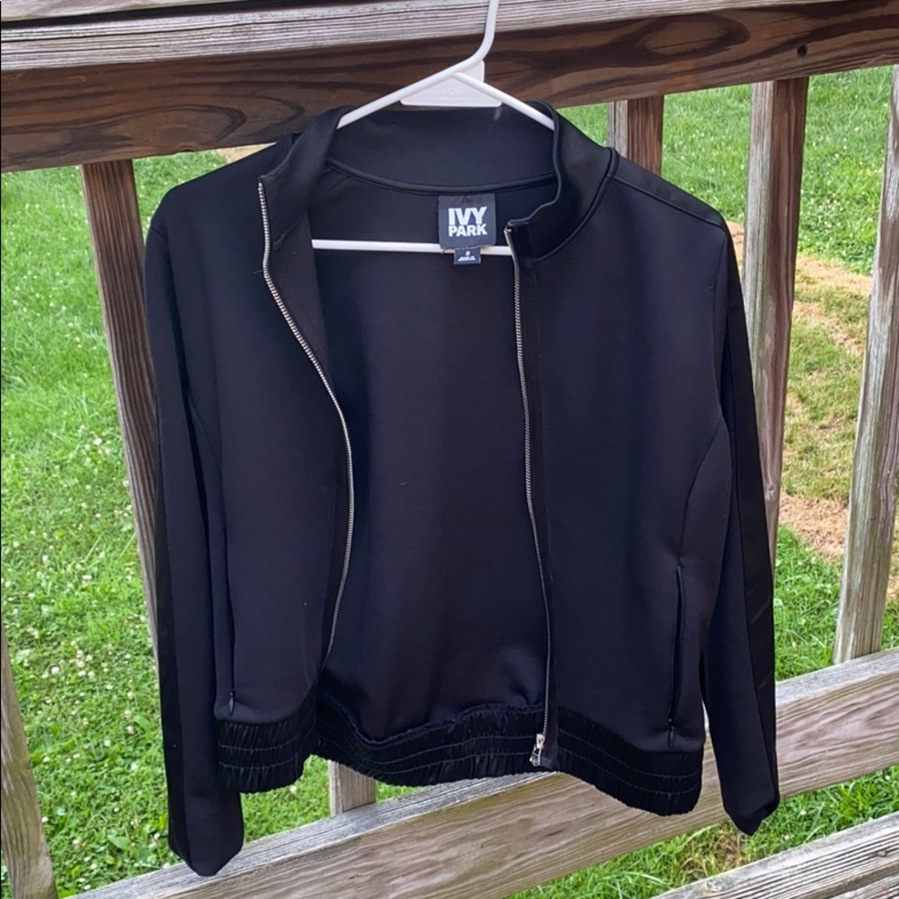 Ivy Park Black Bomber Jacket